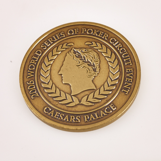 CAESARS PALACE, 2006 WSOP WORLD SERIES OF POKER CIRCUIT EVENT, Poker Card Guard (GOLD)
