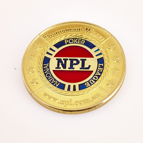 NPL NATIONAL POKER LEAGUE, LADIES, PAIR OF QUEENS, (Gold) Poker Card Guard