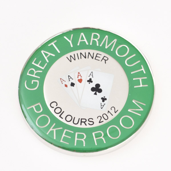 GREAT YARMOUTH POKER ROOM, GROSVENOR CASINOS, WINNER, COLOURS 2012, Poker Card Guard