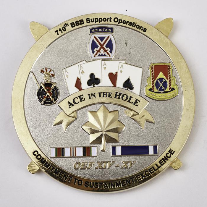 710th BSB SUPPORT OPERATIONS, ACE IN THE HOLE, Poker Card Guard