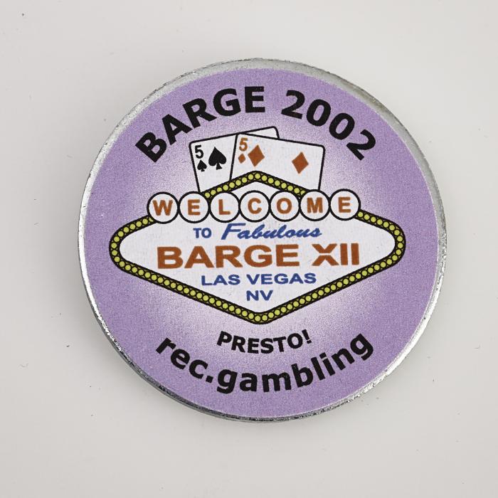 BARGE 2002, BARGE XII, LAS VEGAS NEVADA, Poker Spinner Card Guard