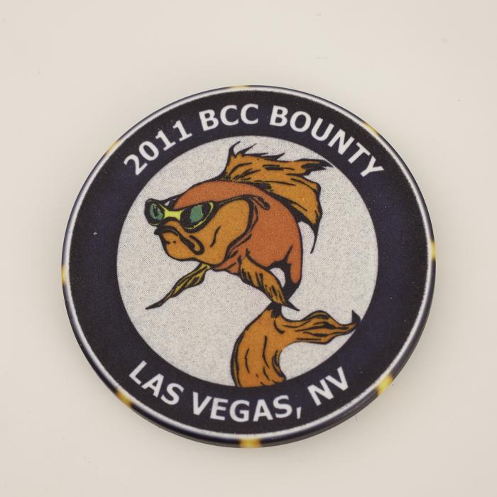 BARGE, 2011 BCC BOUNTY, LAS VEGAS NV,  Poker CHIP Card Guard