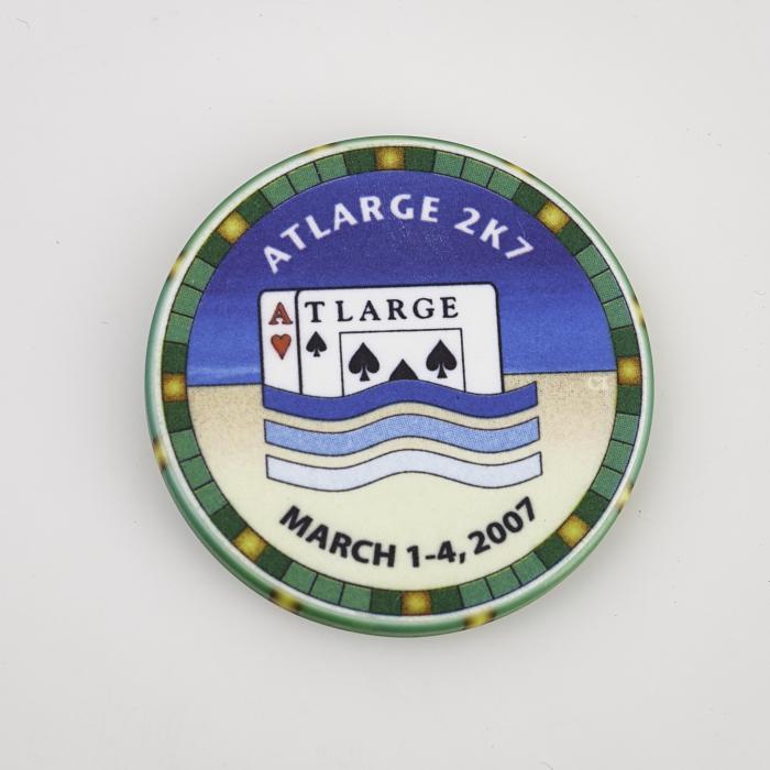 ATLARGE 2K7, MARCH 1- 4th 2007, Poker Card Guard Chip