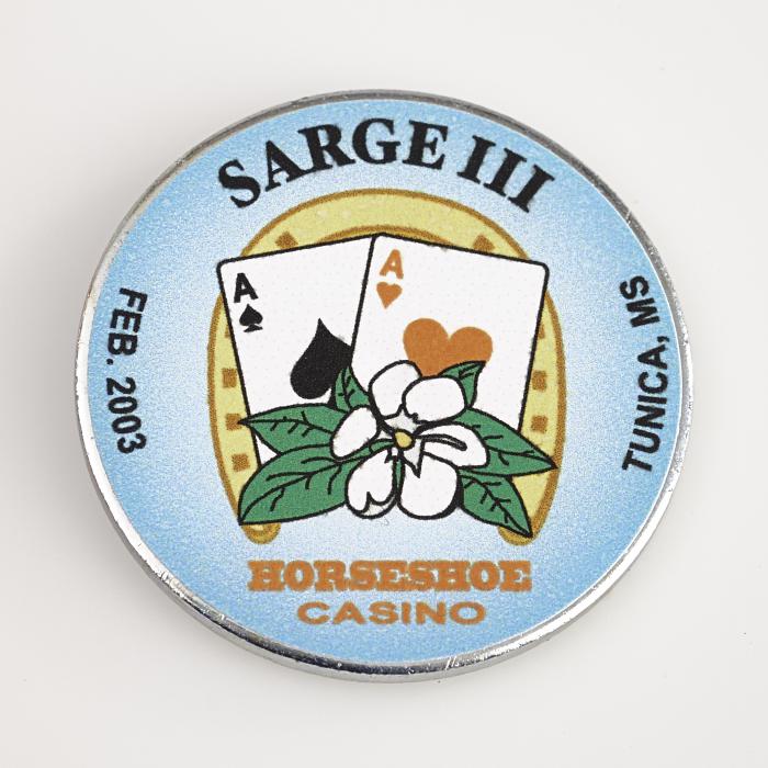 SARGE III , HORSESHOE CASINO, Poker Spinner Card Guard