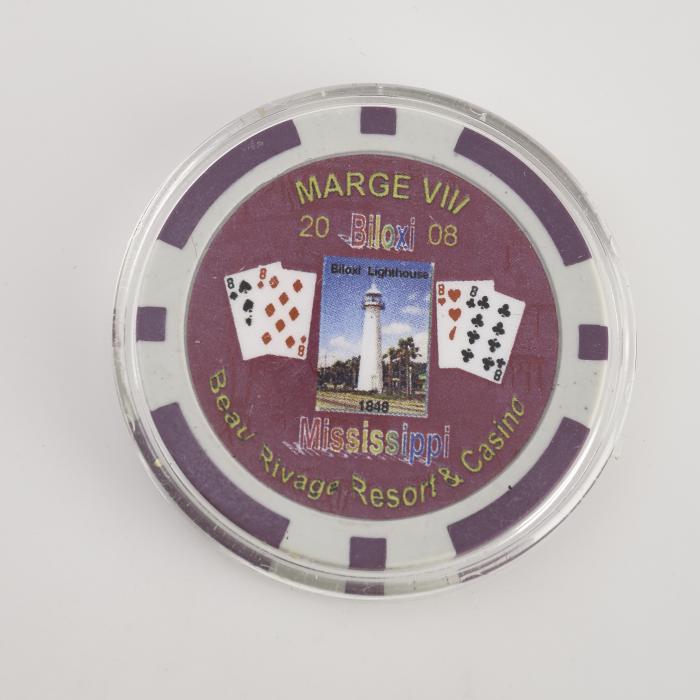 MARGE VIII, BEAU RIVAGE RESORT & CASINO, Poker Card Guard