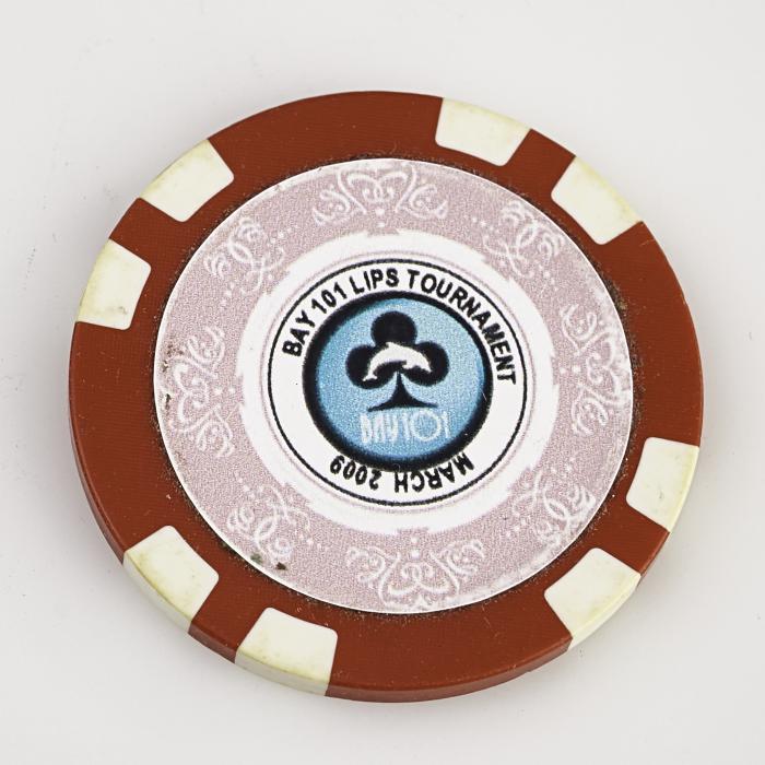 LIPS LADIES INTERNATIONAL POKER SERIES, BAY 101 CASINO, MARCH 2009, Poker Card Guard Chip