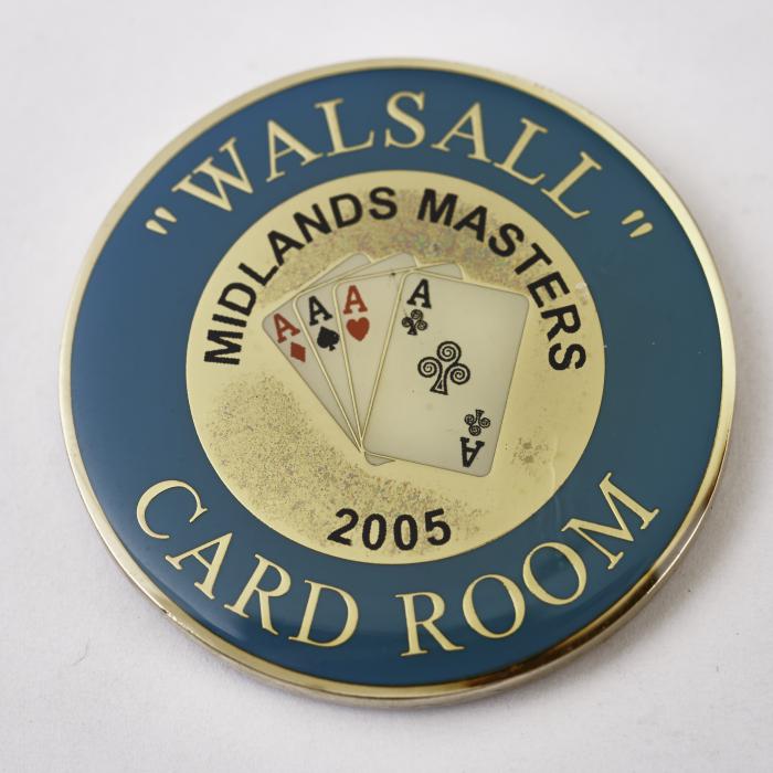 “WALSALL” CARD ROOM, MIDLANDS MASTERS 2005, GROSVENOR CASINOS, Poker Card Guard