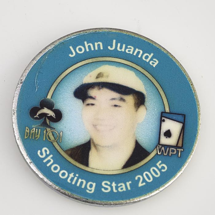BAY 101 WPT, JOHN JUANDA,  SHOOTING STAR 2005, Poker Spinner Card Guard