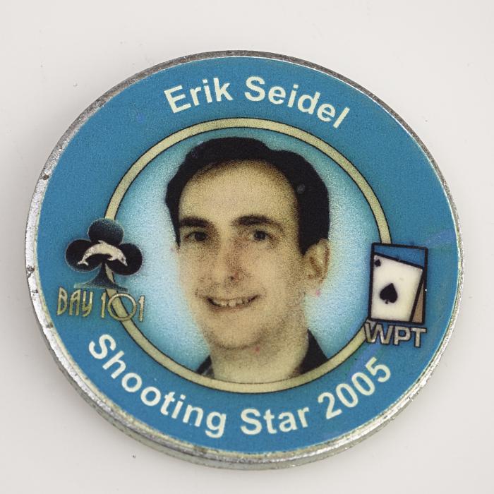 BAY 101 SHOOTING STAR 2005, ERIK SEIDEL, Poker Spinner Card Guard