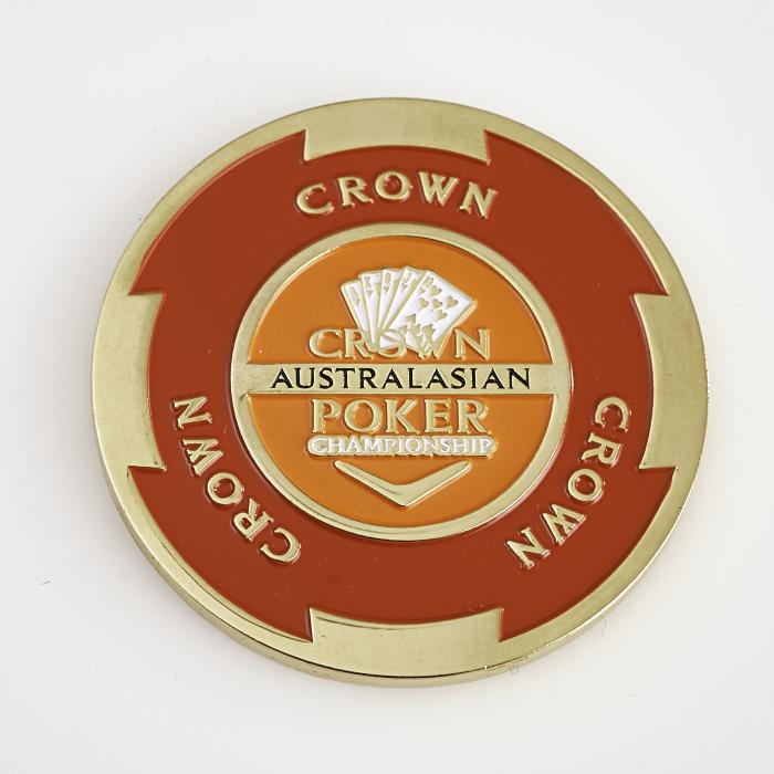 CROWN AUSTRALIAN POKER CHAMPIONSHIP (BLACK Centre Reverse Side), Poker Card Guard