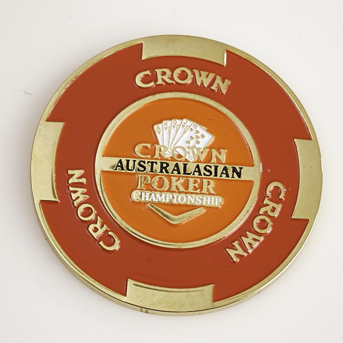 CROWN AUSTRALIAN POKER CHAMPIONSHIP (DARK NAVY Centre Reverse Side), Poker Card Guard