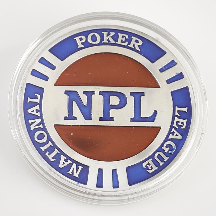 NPL NATIONAL POKER LEAGUE (Large Circular), Poker Card Guard