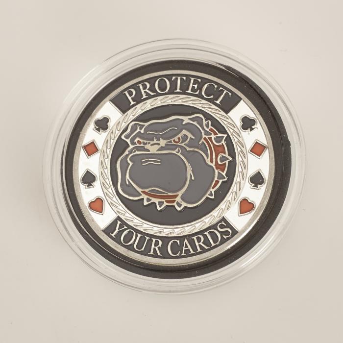 NPL NATIONAL POKER LEAGUE, PROTECT YOUR CARDS, TOURNAMENT WINNER, (SILVER) Poker Card Guard