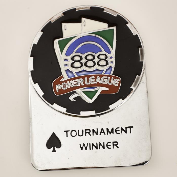 888 POKER LEAGUE, TOURNAMENT WINNER, SPADES, Poker Card Guard
