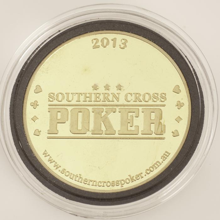 SOUTHERN CROSS POKER 2013 (GOLD Colour) Poker Card Guard