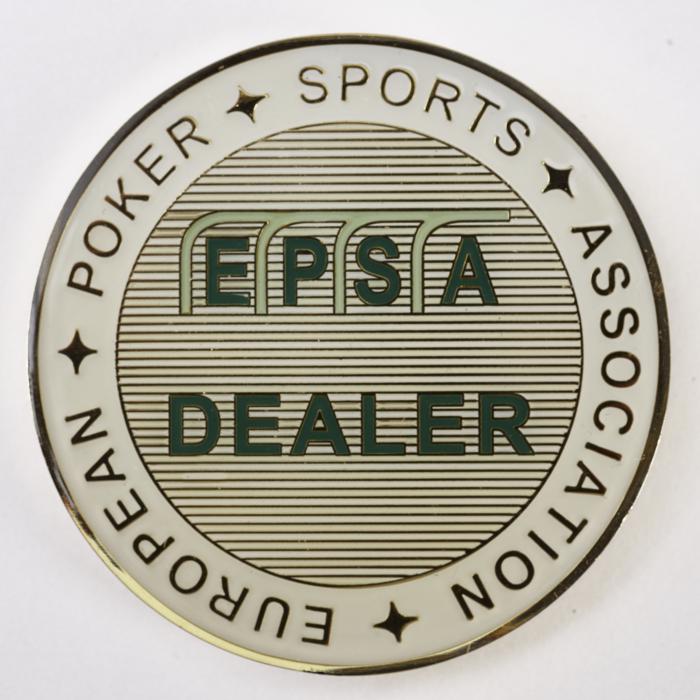 EPSA EUROPEAN POKER SPORTS ASSOCIATION DEALER, Poker Dealer Button
