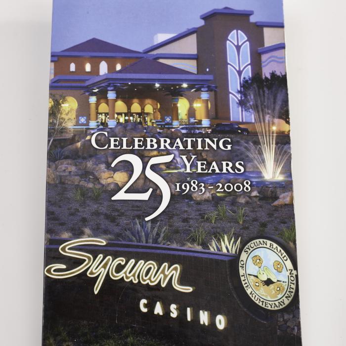 SYCUAN CASINO, CELEBRATING 25 Years 1983-2008, Poker Card Guard