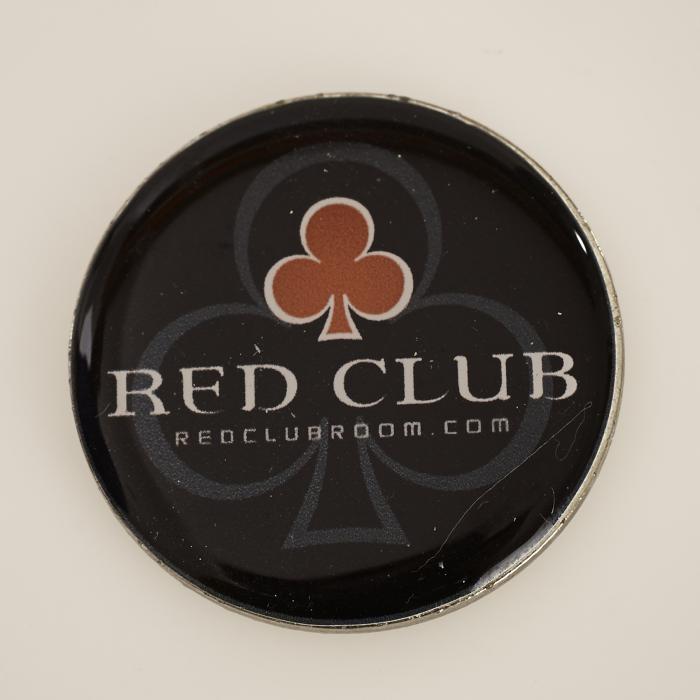 RED CLUB. Poker SPINNER Card Guard