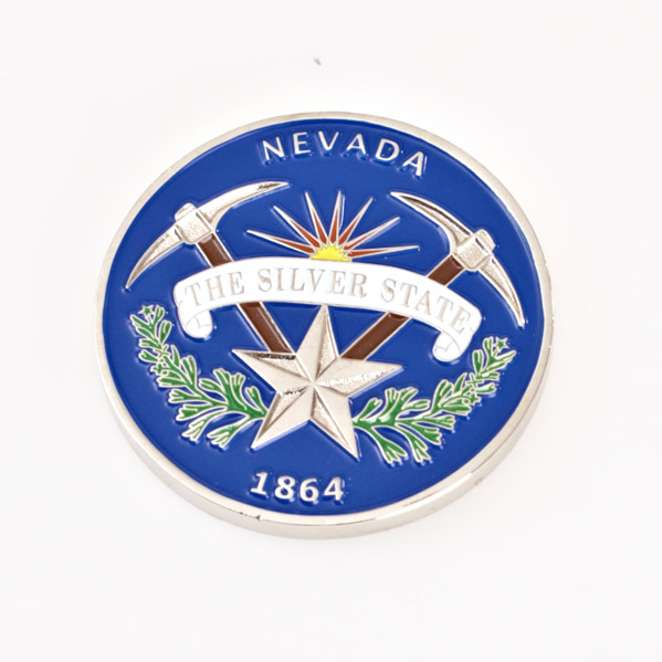 NEVADA THE SILVER STATE 1864, Poker Card Guard