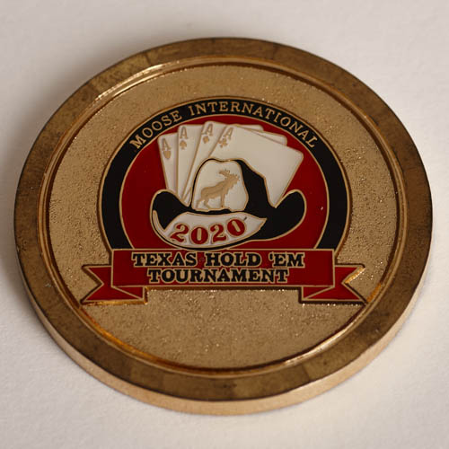 MOOSE INTERNATIONAL 2020, TEXAS HOLD’EM TOURNAMENT, CREATE OUR FUTURE, Poker Card Guard