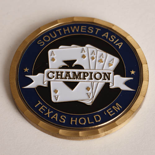 SOUTHWEST ASIA, CHAMPION, TEXAS HOLD’EM, USO, Poker Card Guard