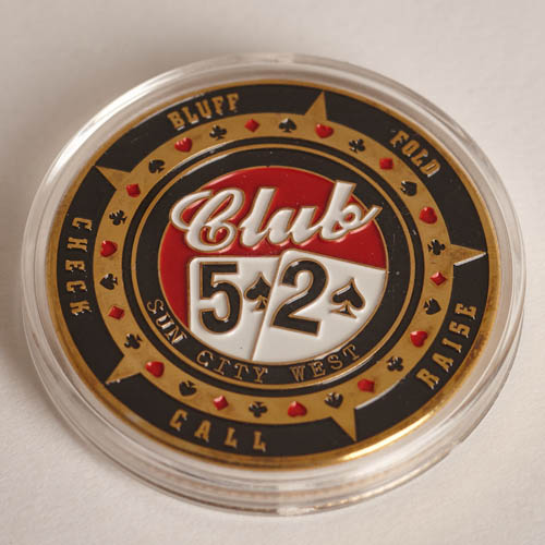CLUB 52, SUN CITY WEST, 2004, TEXAS HOLD’EM, Poker Card Guard