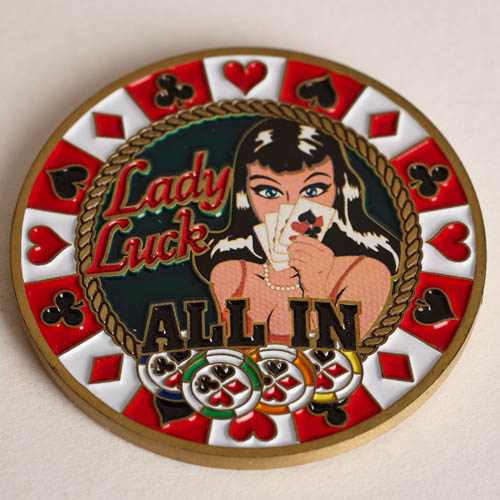 LADY LUCK, ALL IN, TEXAS HOLD’EM, Poker Card Guard