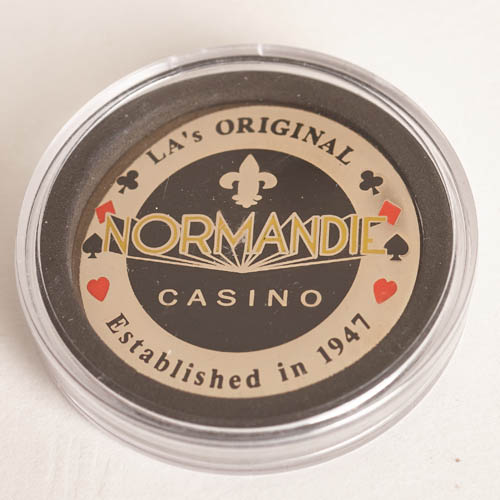 NORMANDIE CASINO, LA’s ORIGINAL, POKER CARD GUARD