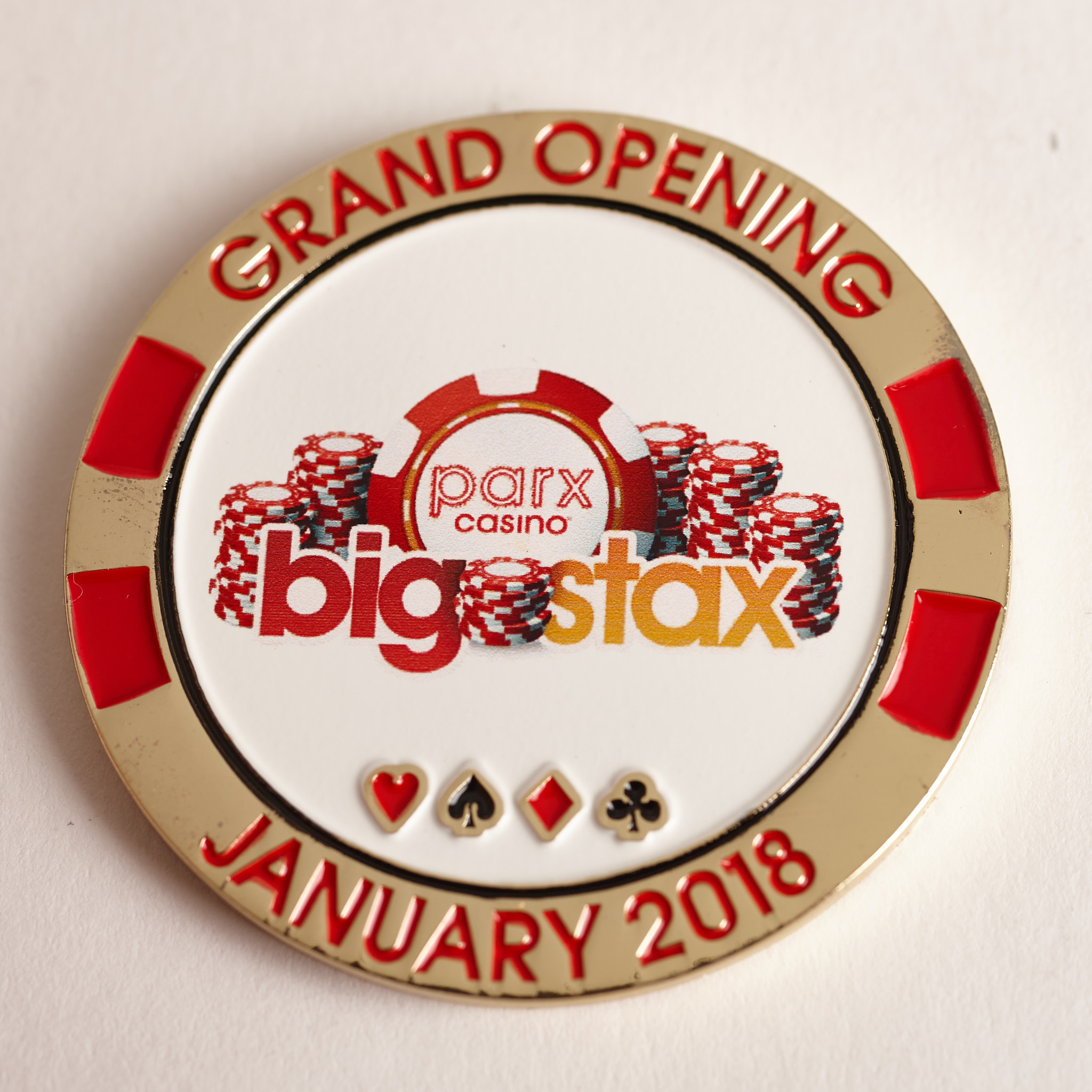 PARX CASINO, GRAND OPENING JANUARY 2018, BIG STAX, Poker Card Guard