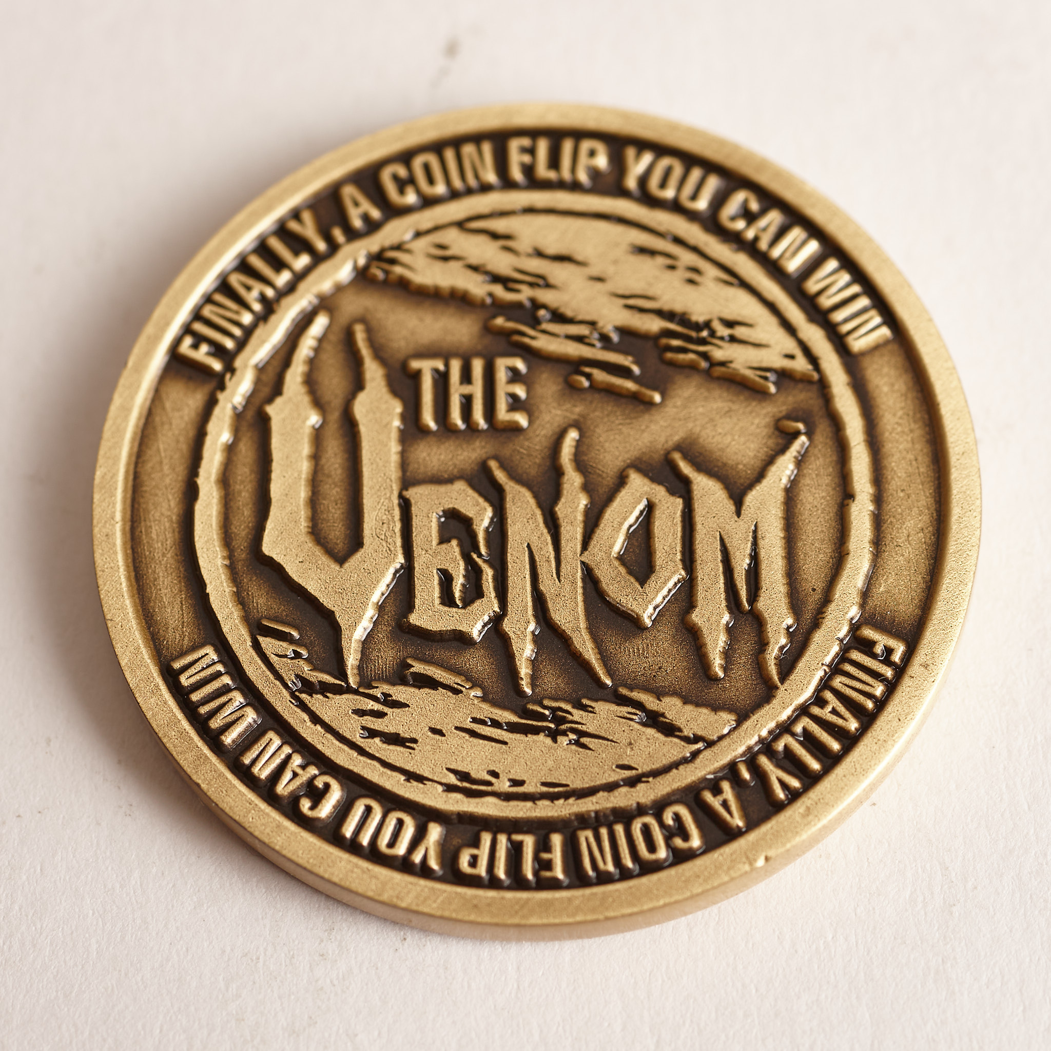 THE VENOM, FINALLY A COIN FLIP YOU CAN WIN, (Online) Poker Card Guard