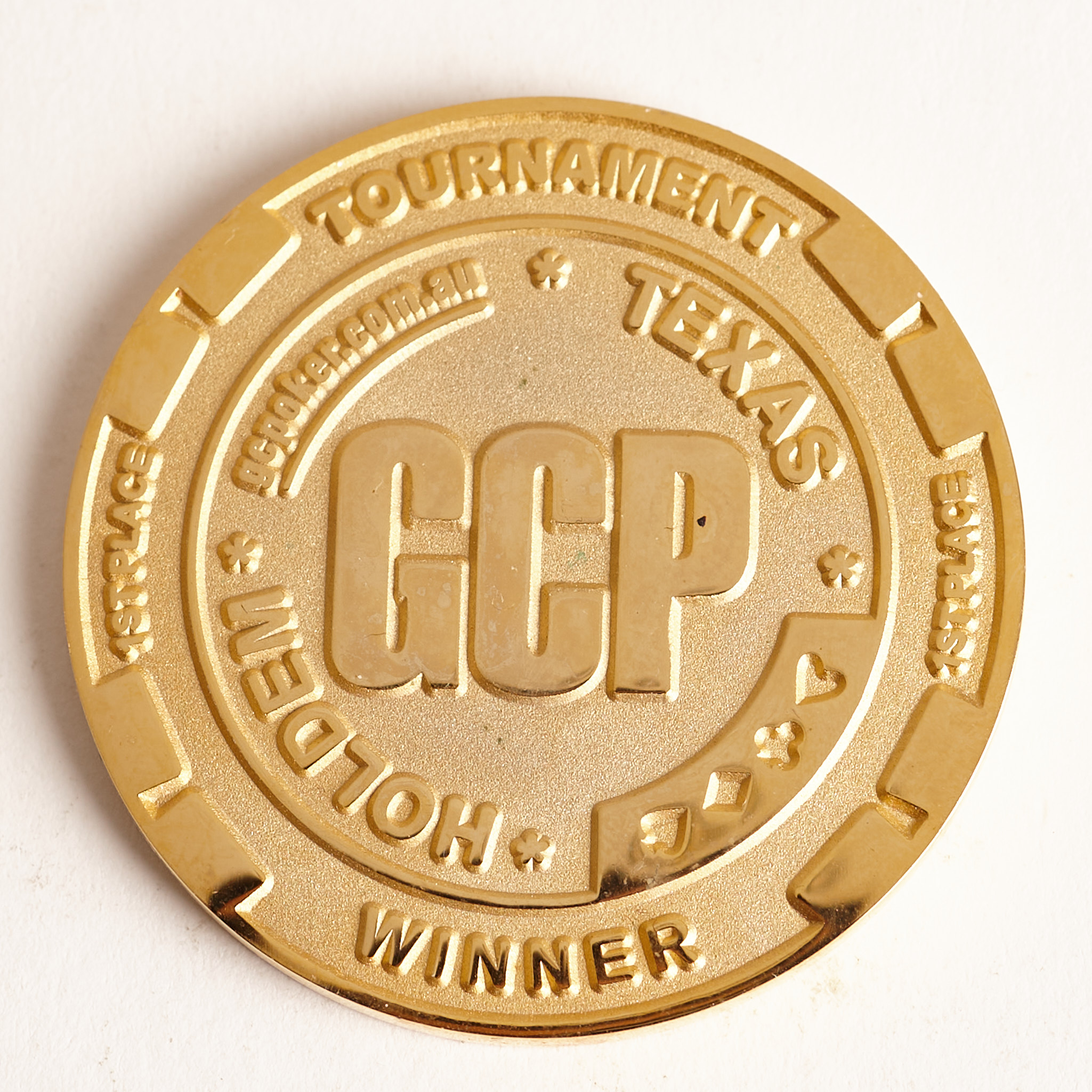 GULF COAST POKER GCP, 1st PLACE WINNER, Poker Card Guard