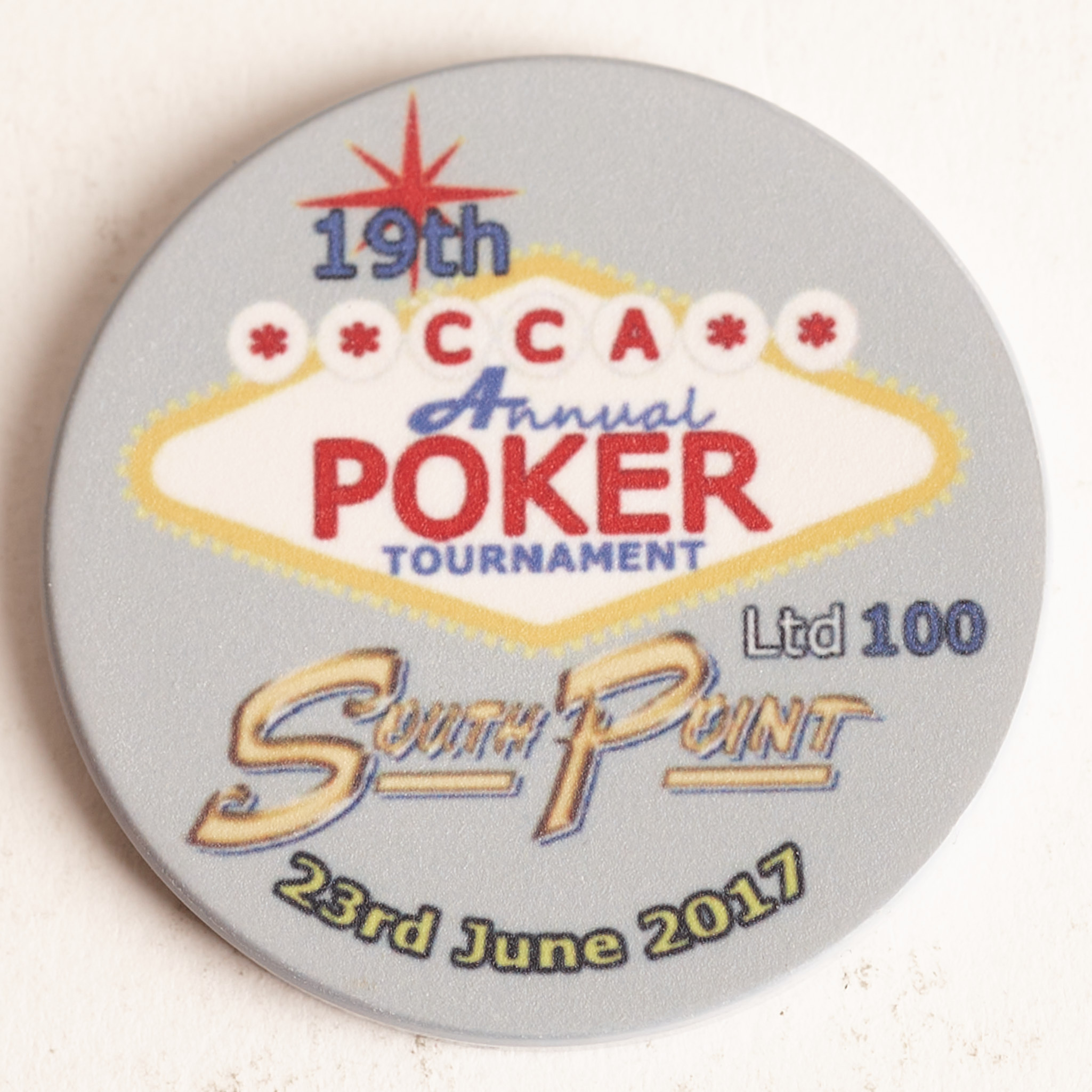 CCA CASINO COLLECTIBLES ASSOC. 19th ANNUAL POKER TOURNAMENT 2017, Poker Card Guard