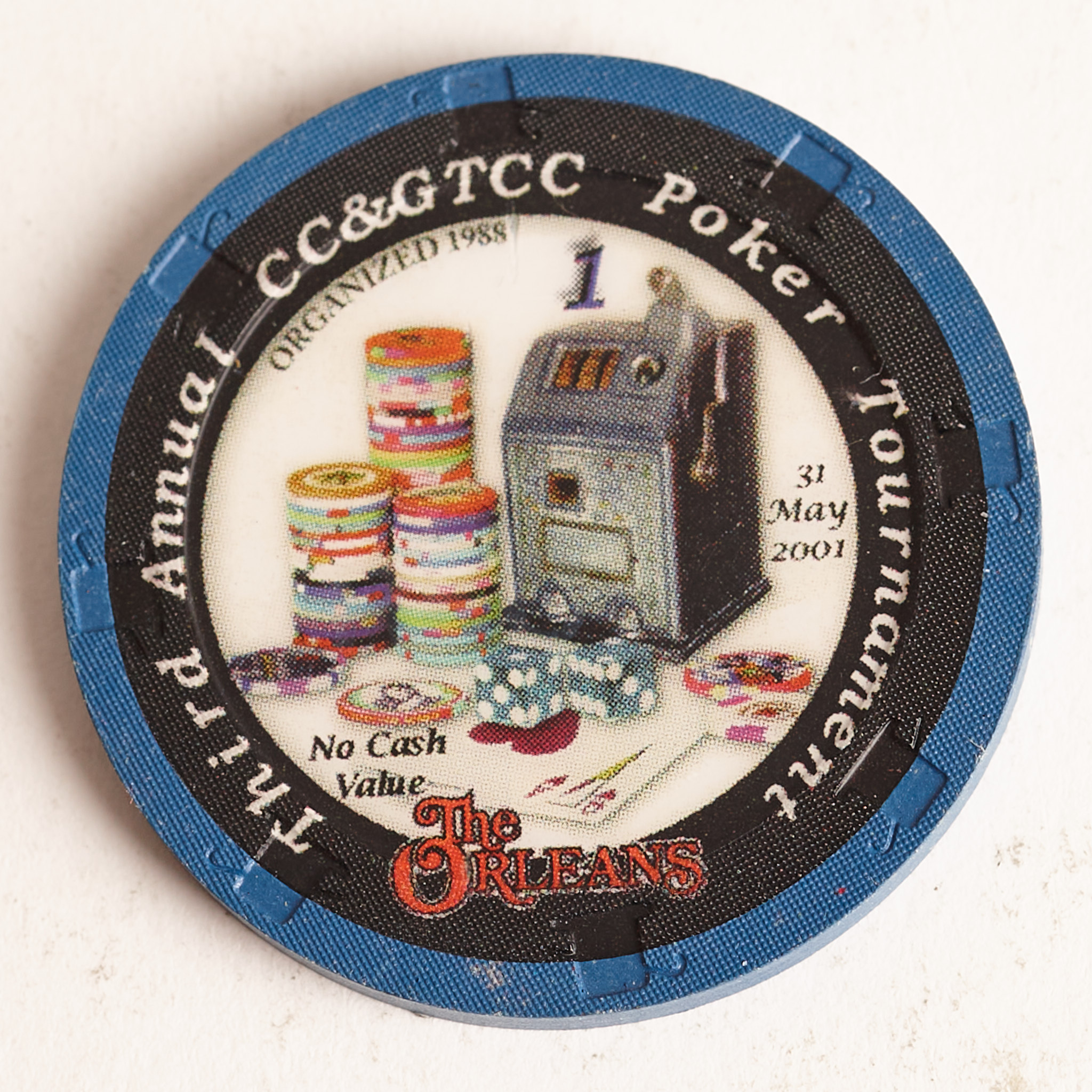 CC&GTCC 3rd ANNUAL POKER TOURNAMENT, 2001, Poker Card Guard Chip