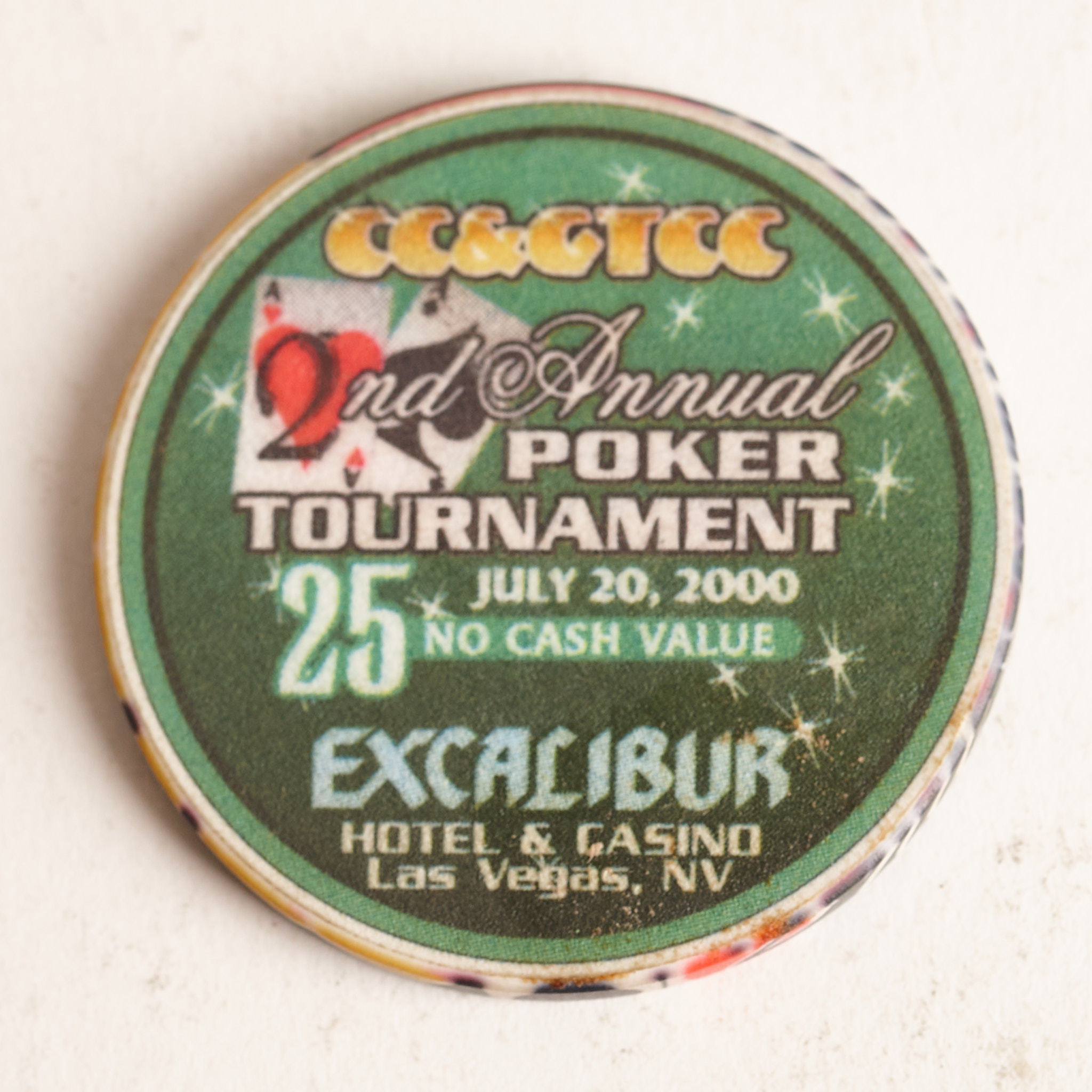 CC&GTCC 2nd ANNUAL POKER TOURNAMENT, 2000, Poker Card Guard Chip