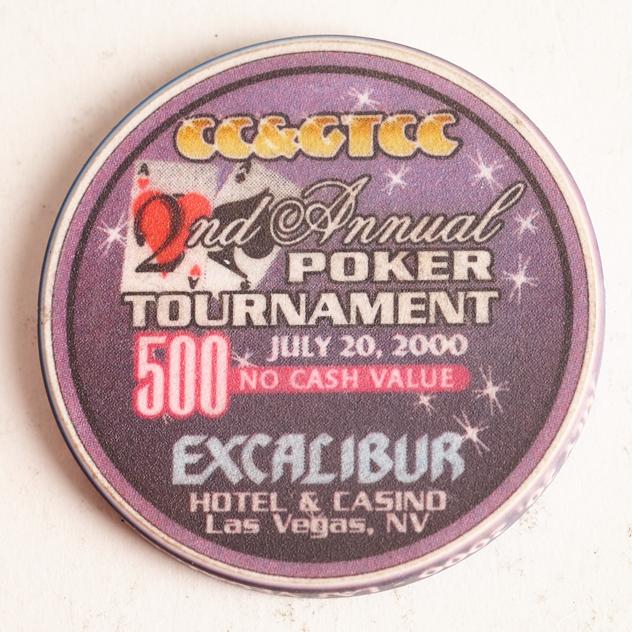 CC&GTCC 2nd ANNUAL POKER TOURNAMENT, 2000, Poker Card Guard Chip